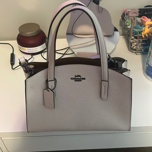 White coach bag